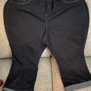 Plus size ladies blue jeans